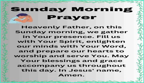 Unlock The Power Of Sunday Morning Prayer Images: Discoveries And Insights
